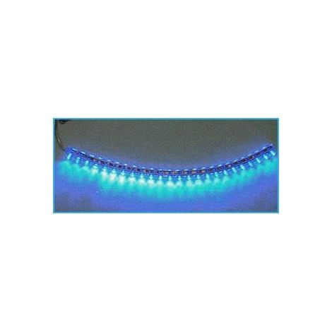 Striscia Strip Led 24cm 24 LED F5 Flessibile Blue Blu 12V