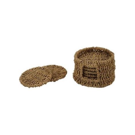 Portabicchiere in erba con supporto, Ø10x10 cm (kit da 10)