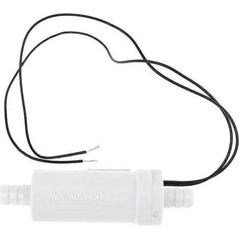 Capteur de débit d'eau liquide en plastique, diamètre extérieur 10 mm, plage de 1,5 à 10 L/min, alimentation 110 V CC, interrupteur magnétique, compteur de débit, type NO, résistant à l'usure (1/5)