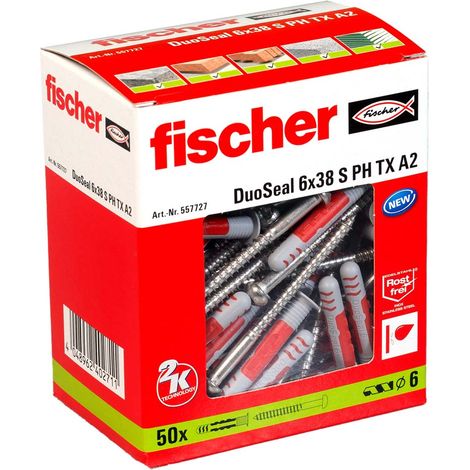Fischer 557727 DuoSeal Dübel 38 mm 6 mm 50 St.