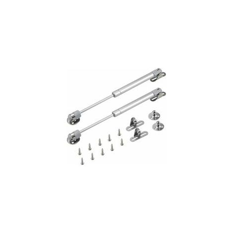 2 Pcs Verin Meuble Hydraulique Ressort Amortisseurs à Gaz d'origine porte Armoire de Cuisine Bras Pneumatique pour Levage de porte Armoire Meuble Cuisine Amortisseur Charniè (200N) (1/2)