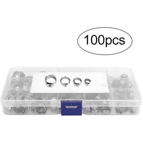 Eosnow 100pcs en acier inoxydable à oreille à oreille à serrage (1/4)