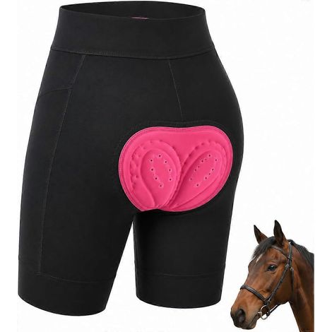 Short d'équitation rembourré pour femme coussin mousse 3D confort en selle taille XL (1/5)