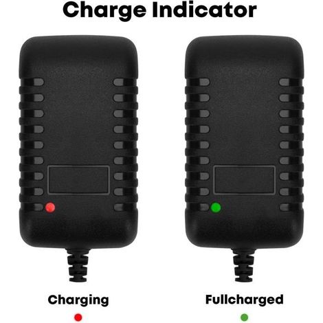 Chargeur de Batterie 21V, Chargeur de Batterie Lithium avec Voyant de Contrôle pour Tronçonneuse Électrique à Batterie Lithium (1/5)