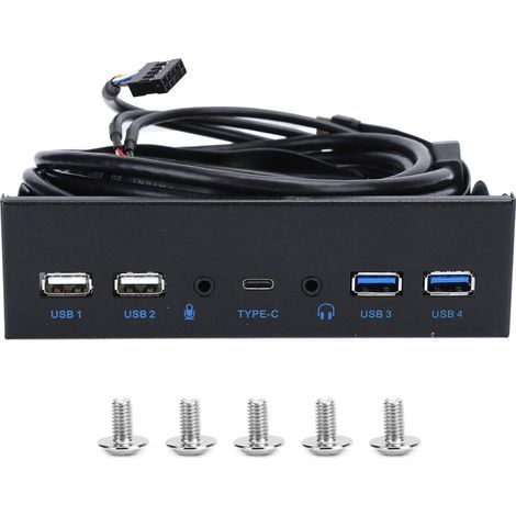 Interface Audio USB 3.0 et 2.0 pour PC avec Ports Haute Définition et Connectivité Double (1/5)