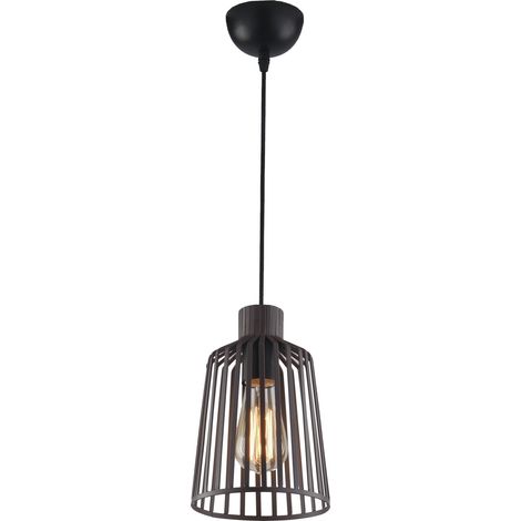 "Lampadario a sospensione DAYTON in metallo bronzo 16 cm." (1/3)