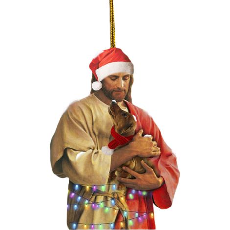 Weihnachtsbaum-Anhänger aus Acryl, Heimdekoration, Geschenk für Kinder, Weihnachtsmann (1/2)