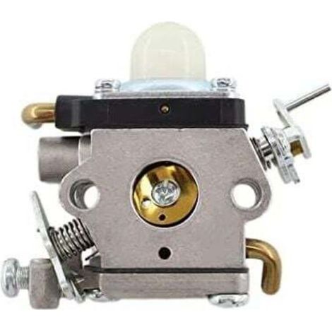 Carburateur compatible Husqvarna 122C/122LDX/122LK – 22 cm³, avec bougie d’allumage, filtre à carburant et poire d’amorçage (1/3)