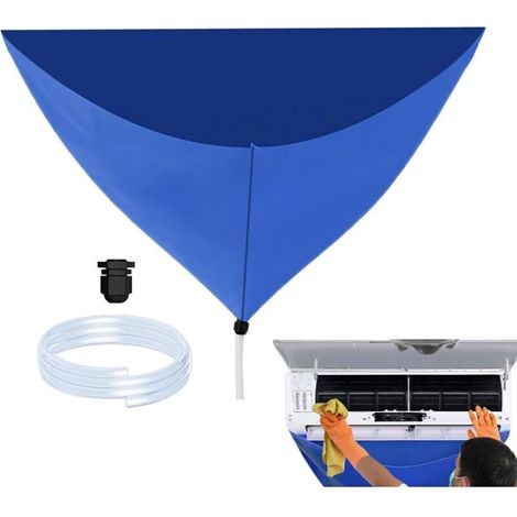 Housse De Nettoyage Pour Climatiseur Split,Kit De Sac De Nettoyage Étanche Pour Climatiseur,Outil De Nettoyage Protecteur Étanche Et Réutilisable,Sac De Nettoyage Mural Pour La Maison (1/4)