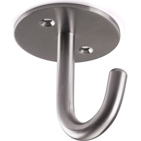 SO-TECH - Crochets Nele - Inox (Simple) lot de 5 - L60×P60 mm - 5 crochets - pour vestiaire, salle de bain, cuisine