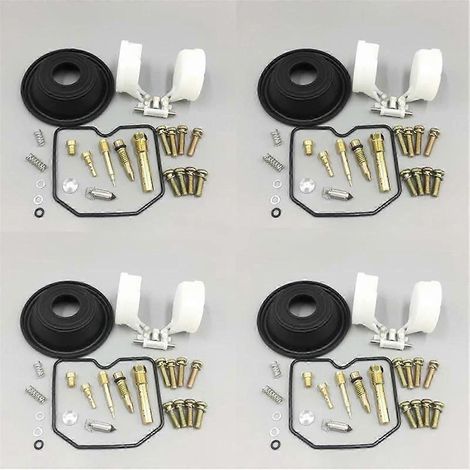 Kit de réparation de carburateur pour moto Suzuki Bandit 600 GSF600S (1996-2003) : membrane, coupelle d'huile, flotteur, gicleur (4 pièces). (1/5)