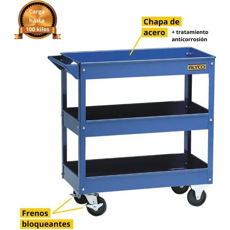CHARIOT D'ATELIER AVEC TROIS PLATEAUX (1/2)