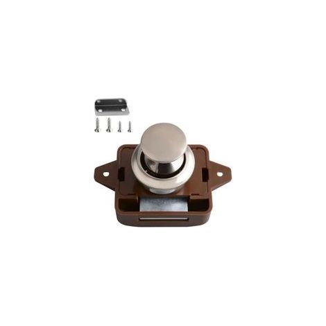 Bouton Poussoir Loquet Serrures pour Camping-Car Serrure de Meuble Boutons Poussoir Porte Serrure de Porte Meuble Fermoir pour de Placard de Camping Cars de Yacht de Bateau de Tiroirs - Crezuo (1/4)