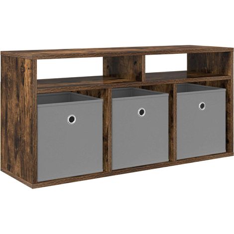 Maison Exclusive - Lowboard mit Schubladen Geräucherte Eiche 87 x