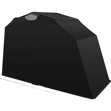 Tente de garage pour moto, abri étanche durable, design autoportant, noir (1/2)