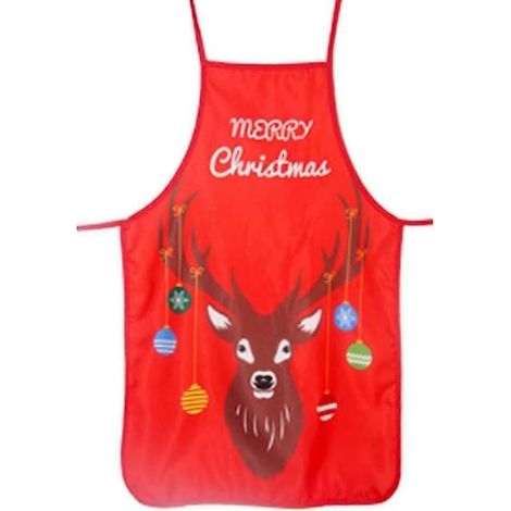 Tablier de Noël Décoration de Noël Tablier pour le dîner de Noël Cuisine Pâtisserie Loisirs Créatifs Entretien ménager - Couture (1/4)