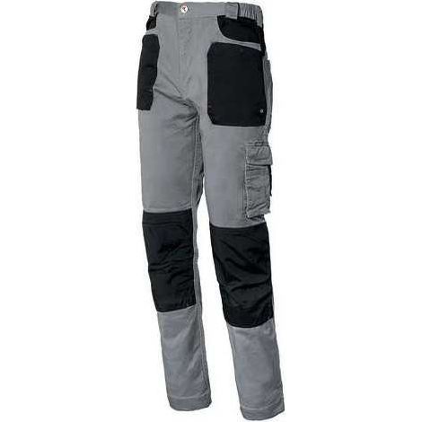 Pantalon stretch gris / negro 8730b-080 t.4xl STARTER
