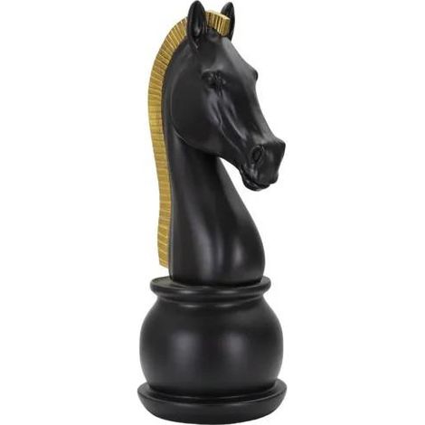 Figura decoración Mauro Ferretti negro oro 50 cm