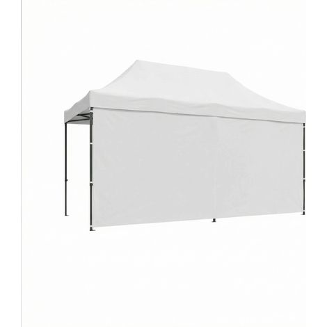 Telo Laterale Da 300X200H Cm Per Gazebo Da Giardino-Nero