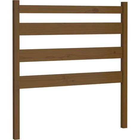 Maison Exclusive - Testiera per Letto ambra 81x4x100 cm in Legno Massello di Pino