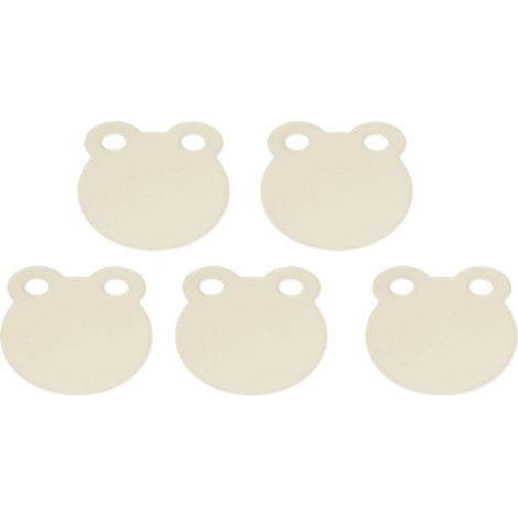 Set mit 10 Küchenschneidebrettern, Schneidebrett für rohe und gekochte Lebensmittel, Obst-, Gemüse- und Fleischbrett, beige. (1/5)