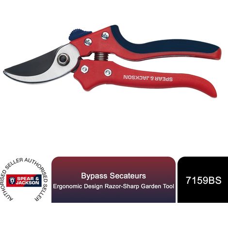 Spear & Jackson Bypass Secateurs, Ergonomic Design, Razorsharp Garden Tool (1/5)