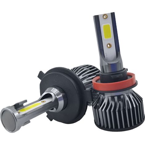 Phare Voiture 9V 48W 6000K 10000LM Ampoule LED COB Aluminium Aviation pour Réparation Véhicule 9005 (1/5)