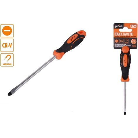 Kaela - Cacciavite Giravite 4x75 Mm Con Punta Magnetica A Taglio In Acciaio Cr-v 94879 - (1/2)