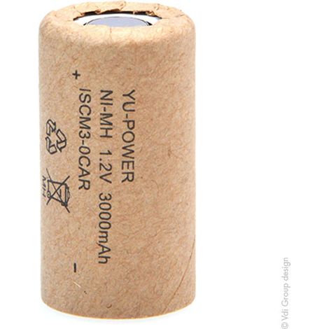 Yuasa - Accus NiMH ls SC 1SCM3-0 Cartonné 1.2V 3000mAh (1/2)