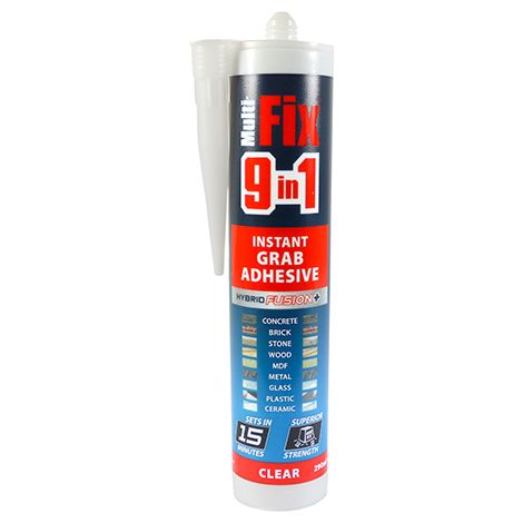 TIMCO 9 in 1 Instant Grab Adhesive Clear - 290ml