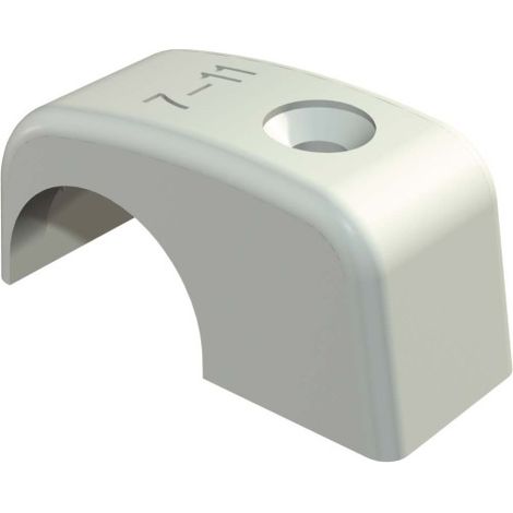 OBO Bettermann Fascetta a chiodo ISO 7-11mm Polipropilene grigio chiaro RAL 7035, 2215101