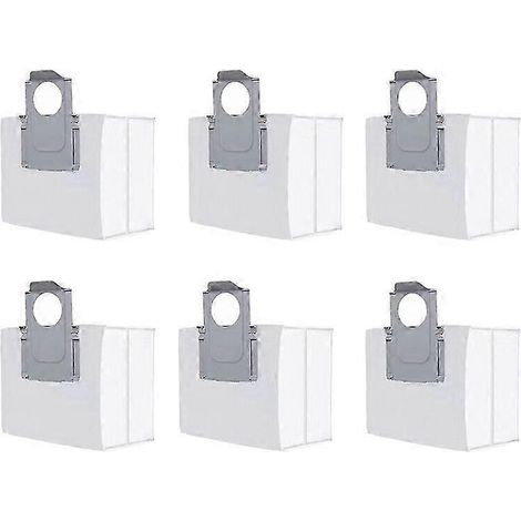 Sacs à poussière pour aspirateurs robots Roborock S7 Maxv / S7 Maxv Plus / S7 Maxv Ultra / G10s - Accessoires pour balais à tapis (6 pièces) (1/5)