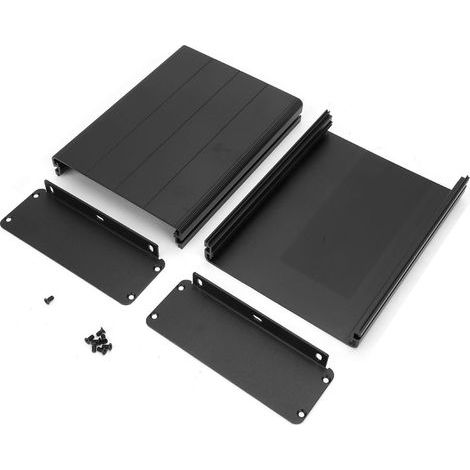 45122160 mm Aluminiumlegierung Gehäuse Extruderbox GPS-Gehäuse Matt Schwarz (1/5)