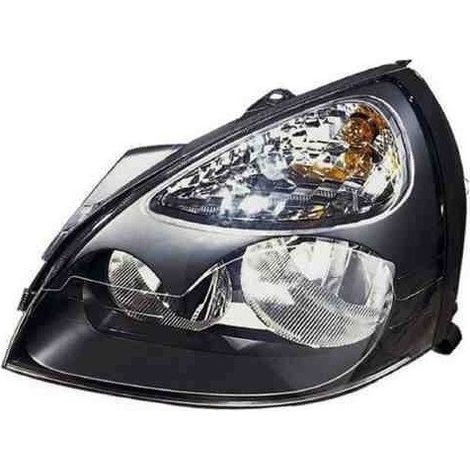 Phare avant gauche noir H7/H1 Renault Clio 2 phase 2 2001-2005