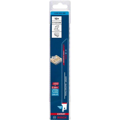 Säbelsägeblatt Expert 'Hard Nail Pallets' S 1122 CHM 10tlg.  BOSCH 2608900388