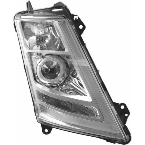 PROIETTORE DESTRO MANUALE XENO BASE CROMATA SENZA LAMPADINA (D1S-H1-LED) - VOLVO - FH4 - 22239244 - 24159375 (1/5)
