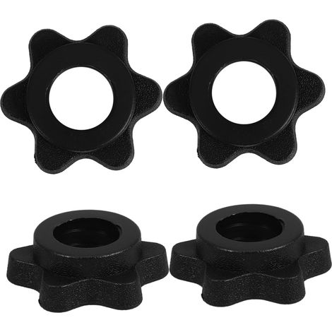 Ensemble de 4 écrous antidérapants pour barres musculation, accessoire (1/5)
