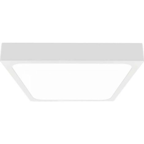V-TAC VT-8624W-SQ plafonnier led 24W IP44 carré blanc 360° design moderne 4000K - sku 7628 (1/5)