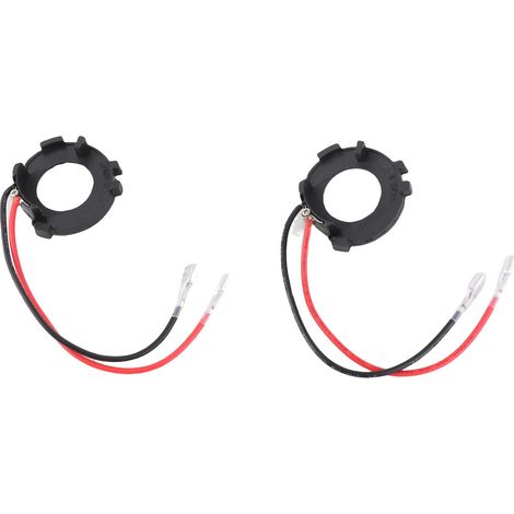 [Adaptateur H7] pour monture MK7 - 1 Paire en plastique noir - Facile à installer (1/5)