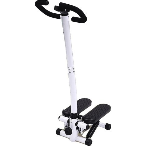 Máquina de step, capacidad de carga de 150 kg, diseño ajustable, pantalla LCD, incluye bandas de resistencia, construcción duradera. (1/5)