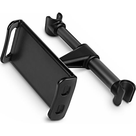 Support téléphone et tablette pour appuie-tête voiture, support arrière rotatif 360°, noir (1/5)