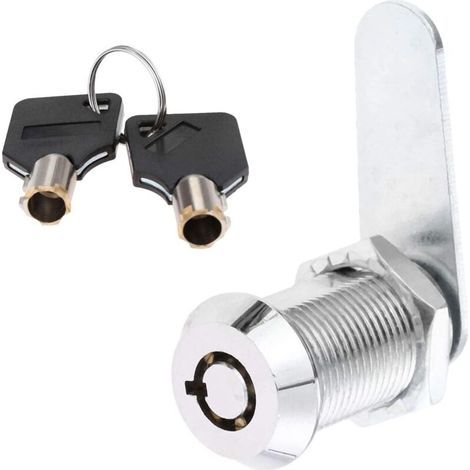 Zinc alloy tubular lock for security drawer, door cylinder, mailbox, toolbox, 2-key lock (1/5)