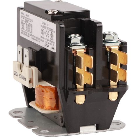 Hochohmiger Wechselstromschütz aus PA66-Kunststoff (Duroplast) für Klimaanlagenkondensatoren, 220 V, 50/60 Hz, 1-polig (1/5)