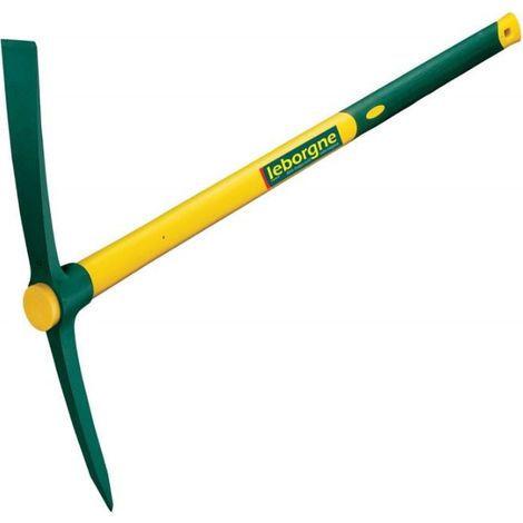 Leborgne – Pioche de terrassier douille ronde 2 kg – Manche Novagrip 90cm – Pour terrassement et gros travaux – Tête LG6 x H55cm