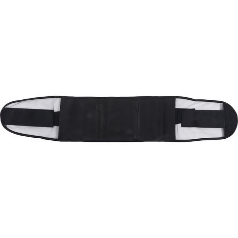 Ceinture de sport et de fitness respirante et ajustable, soutien et correction lombaire et abdominale, en forme de L, noire (1/5)