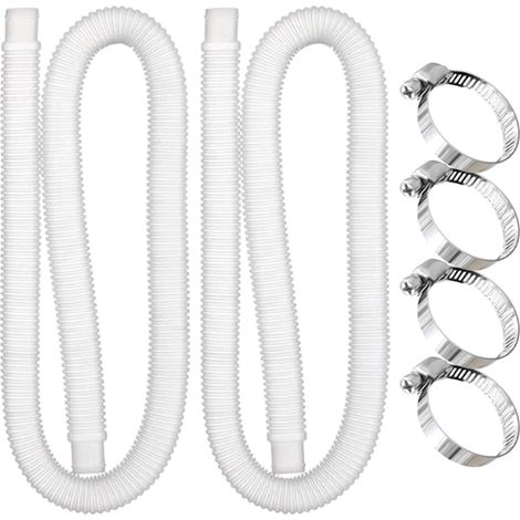 Tuyaux pour pompes de piscine, tuyaux robustes, tuyaux de filtration réutilisables, raccords d'eau robustes, adaptés aux réparations, aux améliorations, à l'entretien extérieur, aux patios, aux pelous (1/5)
