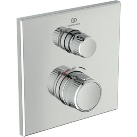 Ideal Standard Termostato ducha empotrado Ceratherm Navigo 1 salida Cuadrado Cromo, A7301AA