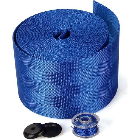 3.6m Retractable Seat Belt Strap for Car and Truck, Blue (1/4)