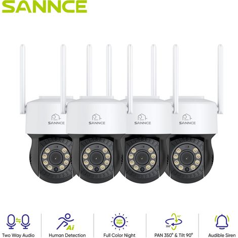 SANNCE 3MP Outdoor home Wireless Security Camera with Smart Motion Alerts Color Night Vision (1/5)