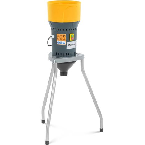 Mulino elettrico per cereali 300 kg/h 1300 watt con supporto in acciaio inox grigio-arancio PP 140009415